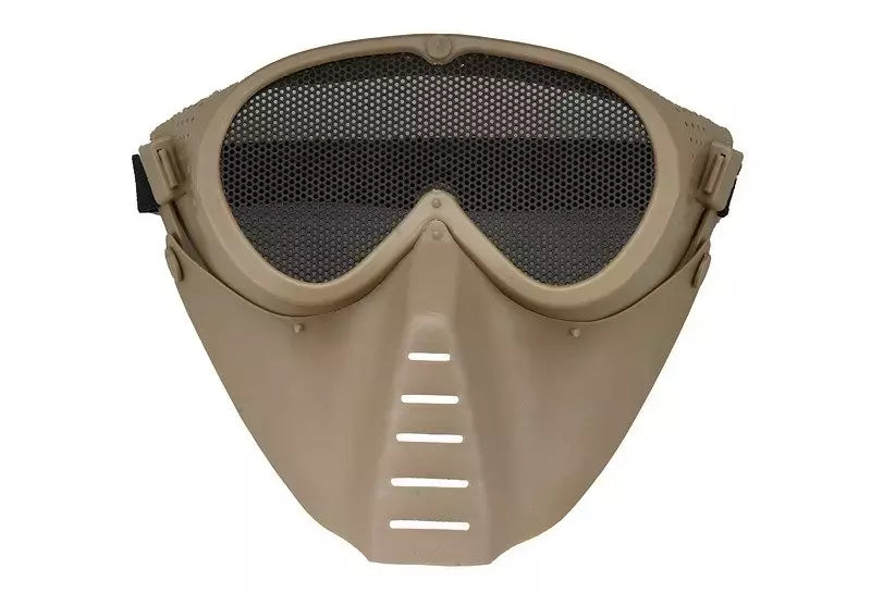 Protective Facial Mask w/eye protection - Coyote