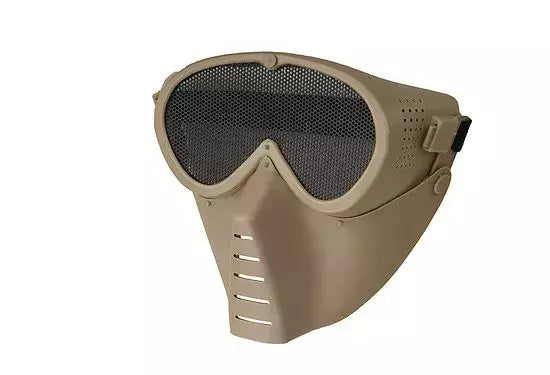 Protective Facial Mask w/eye protection - Coyote