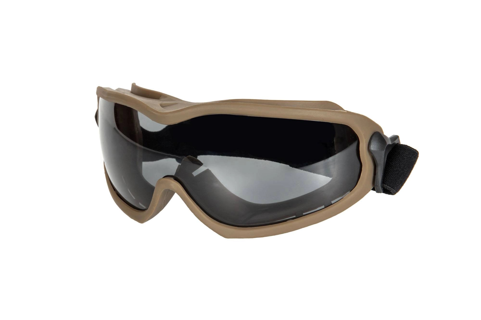 Tactical Goggles with Fan - Brown