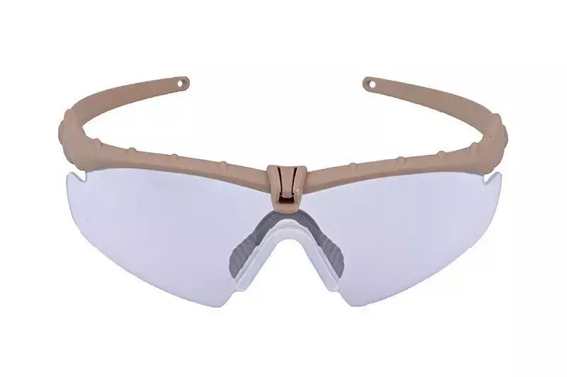 Tactical Glasses - tan/transparent