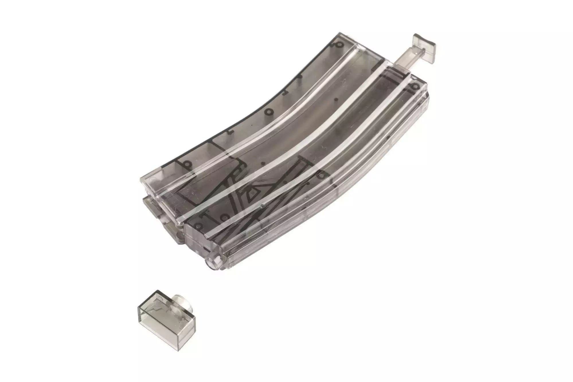 Magazine shaped BB pellet speed-loader - Smoked