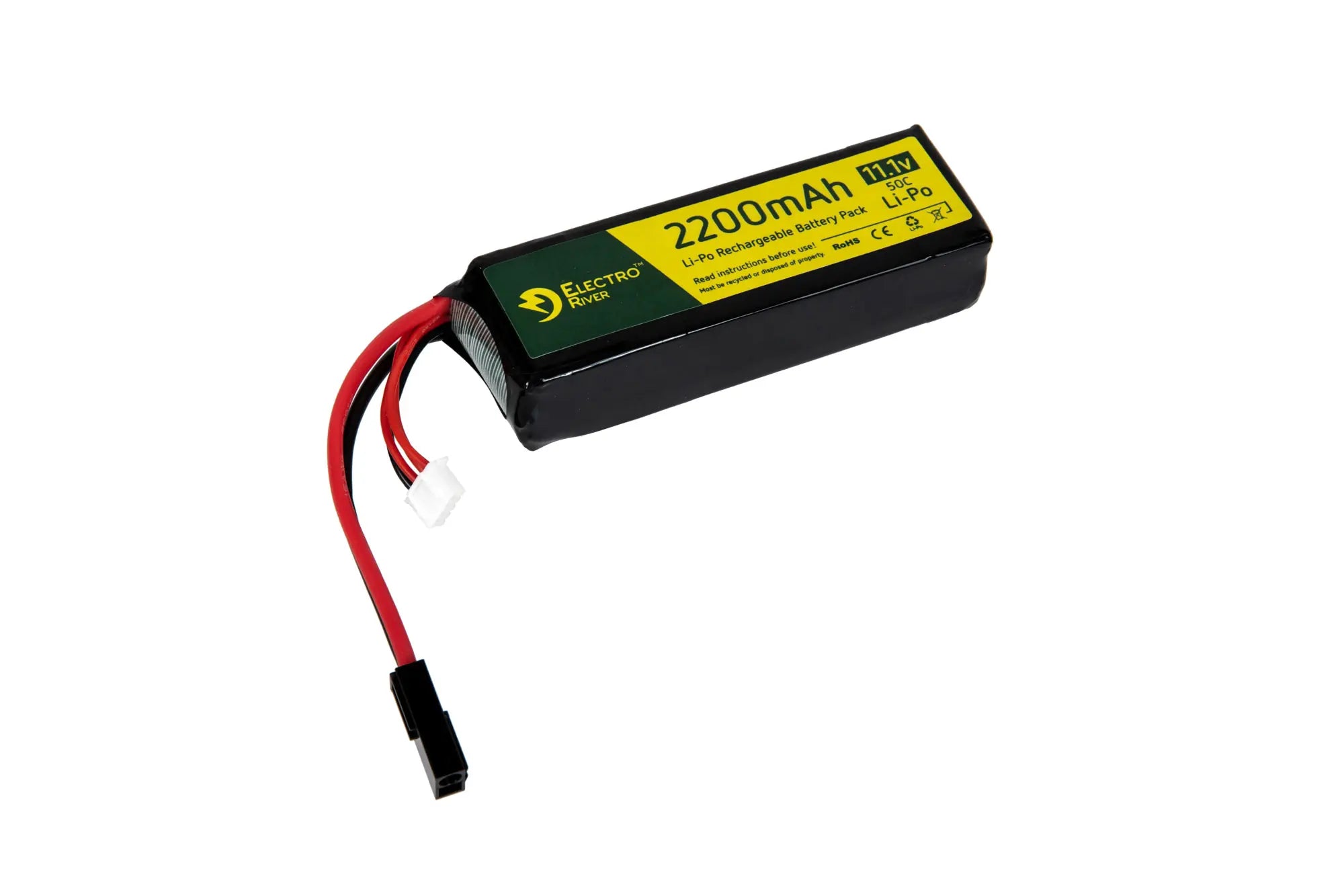 11.1V 2200mah 50C LiPo battery, mini tamiya plug