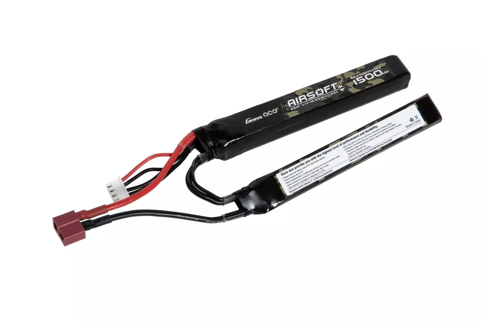 11.1V 25C 1500mAh 3S1P - deans