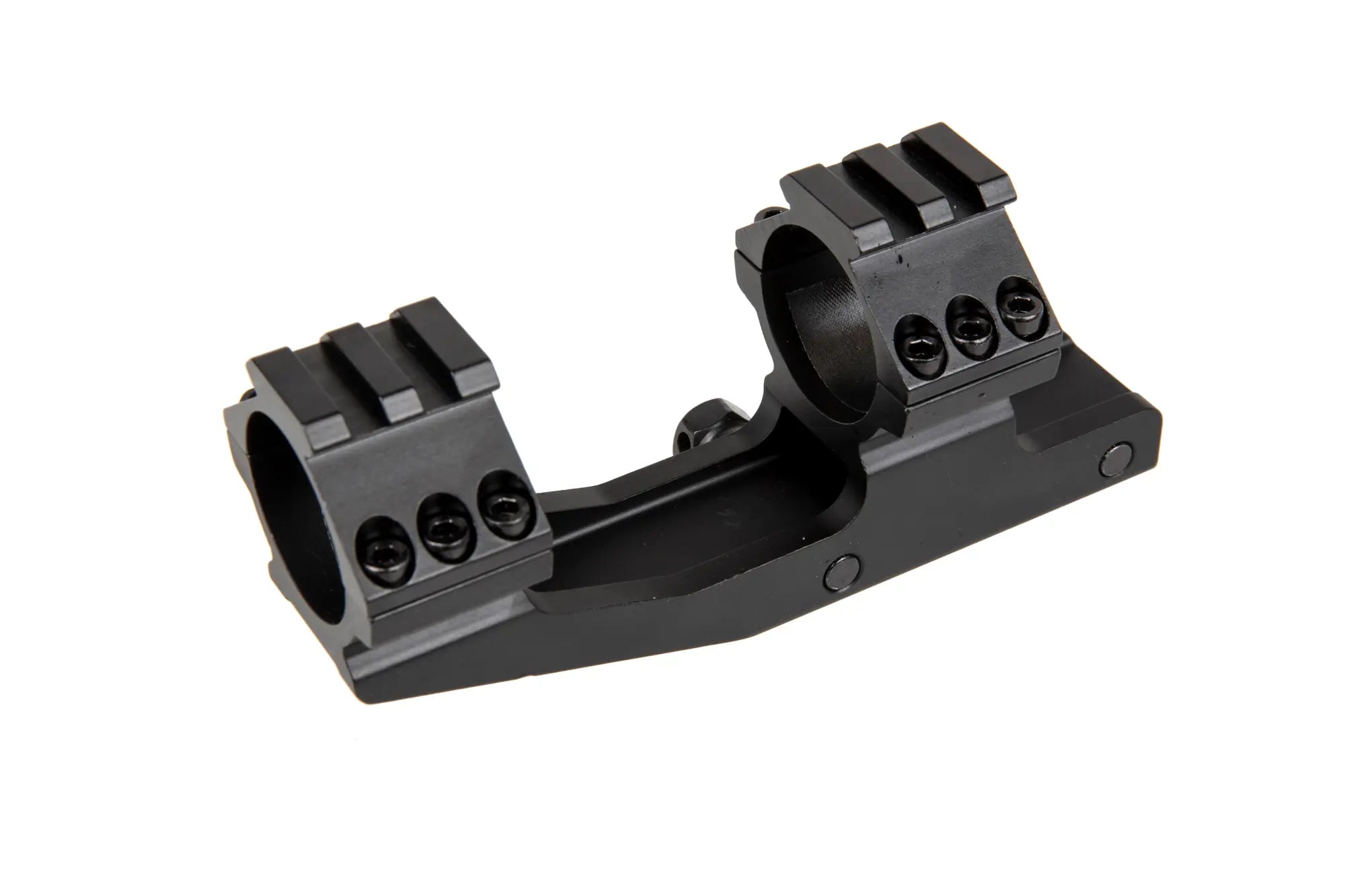 One-piece angle mount for scopes + upper RIS - Black