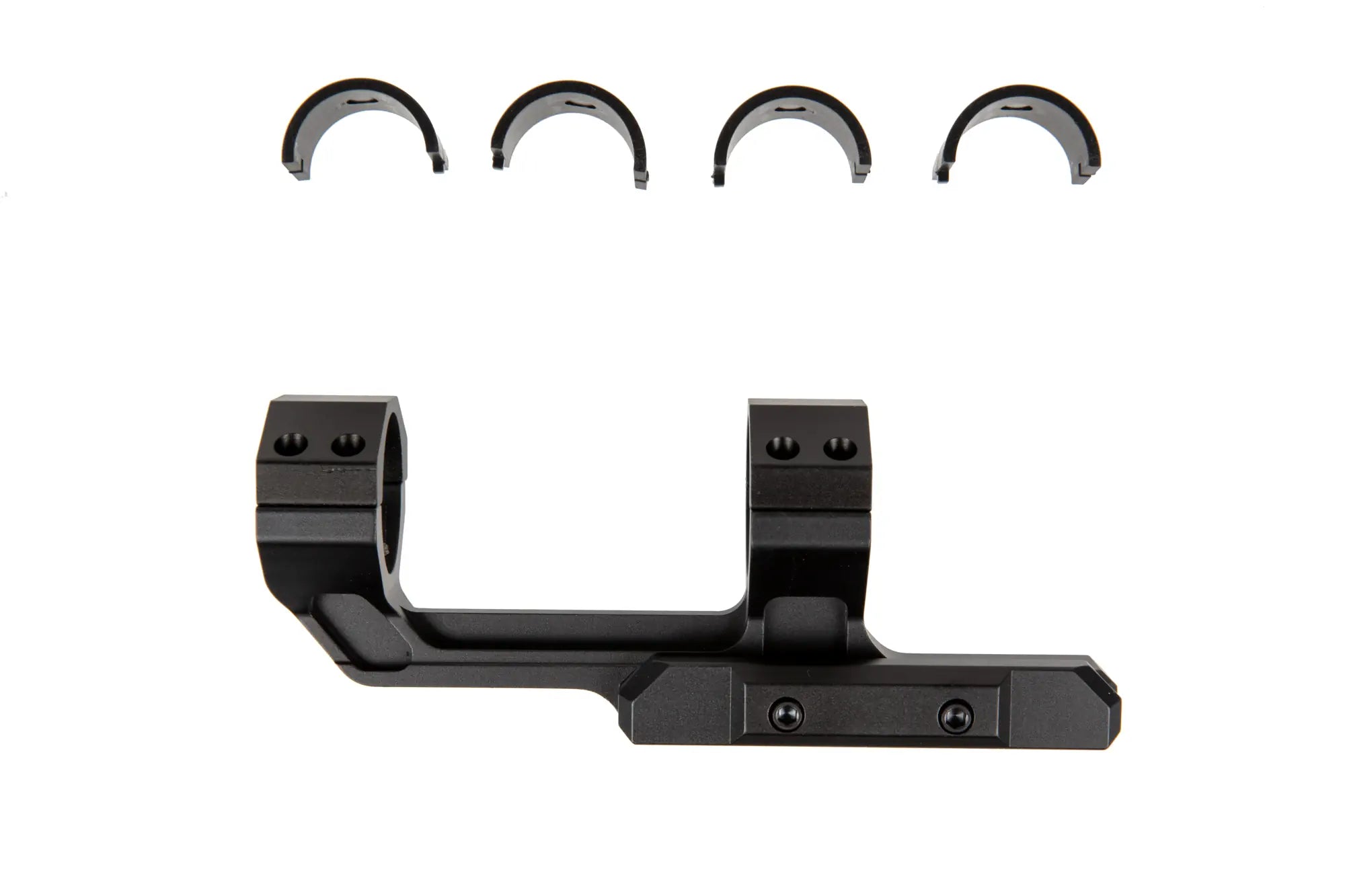 One-piece angle mount for scopes - Black