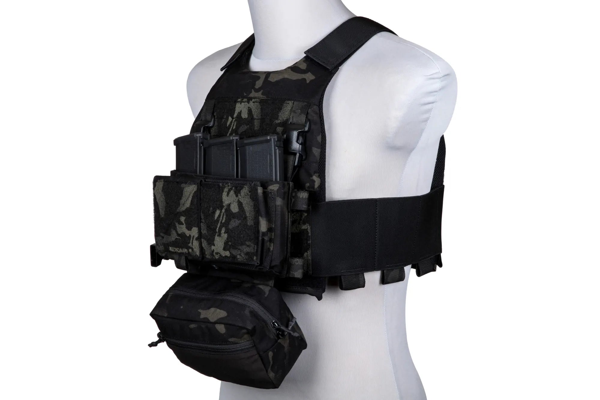 Tactical Vest FCS + MK Chest Rig Panel - Multicam Black