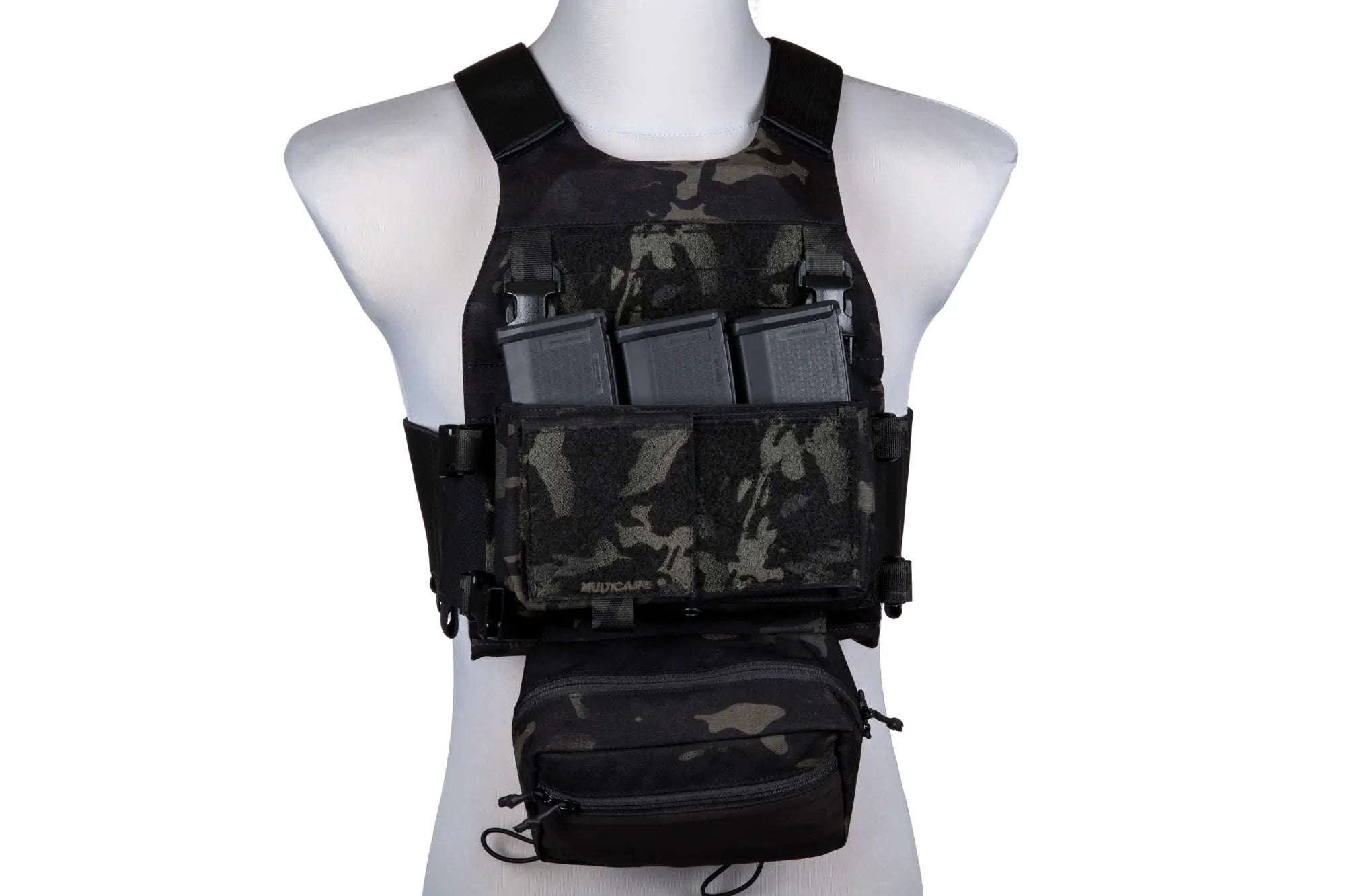Tactical Vest FCS + MK Chest Rig Panel - Multicam Black
