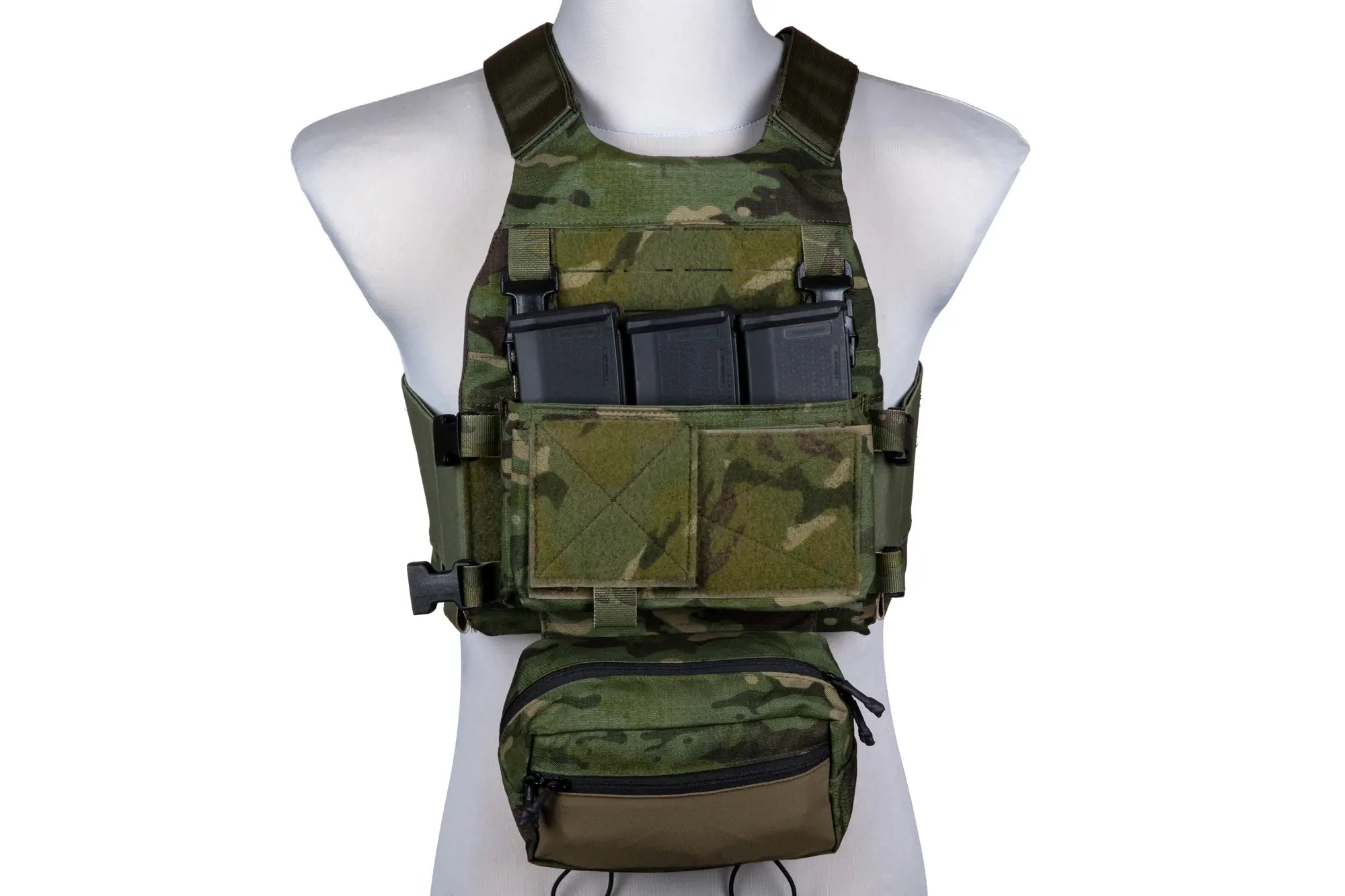 Emersongear Quick Release Airsoft Tactical Vest - MOLLE System, Lightweight, With Magazine Pouches