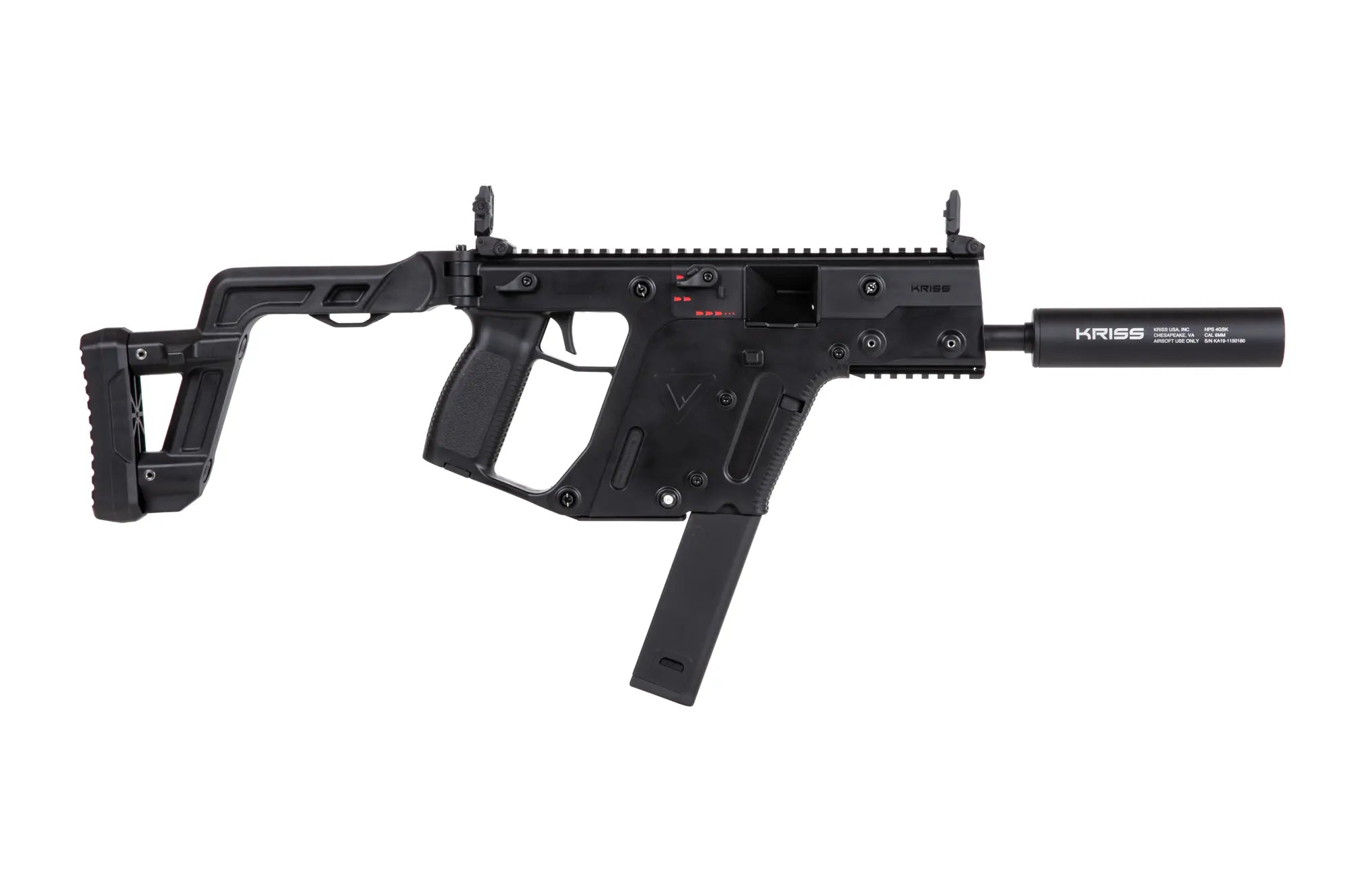 Kriss Vector smg with sound suppressor Black
