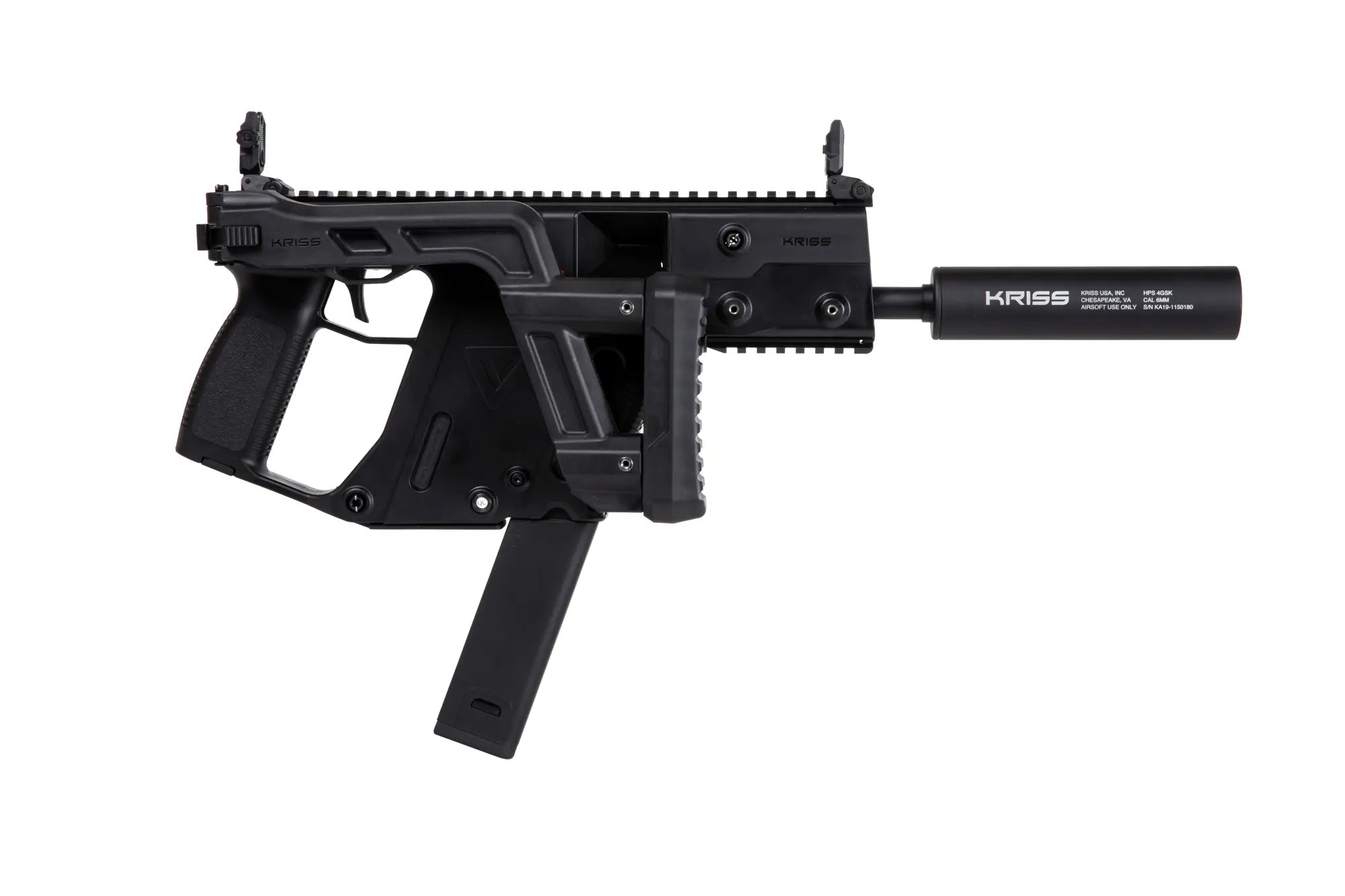 Kriss Vector smg with sound suppressor Black