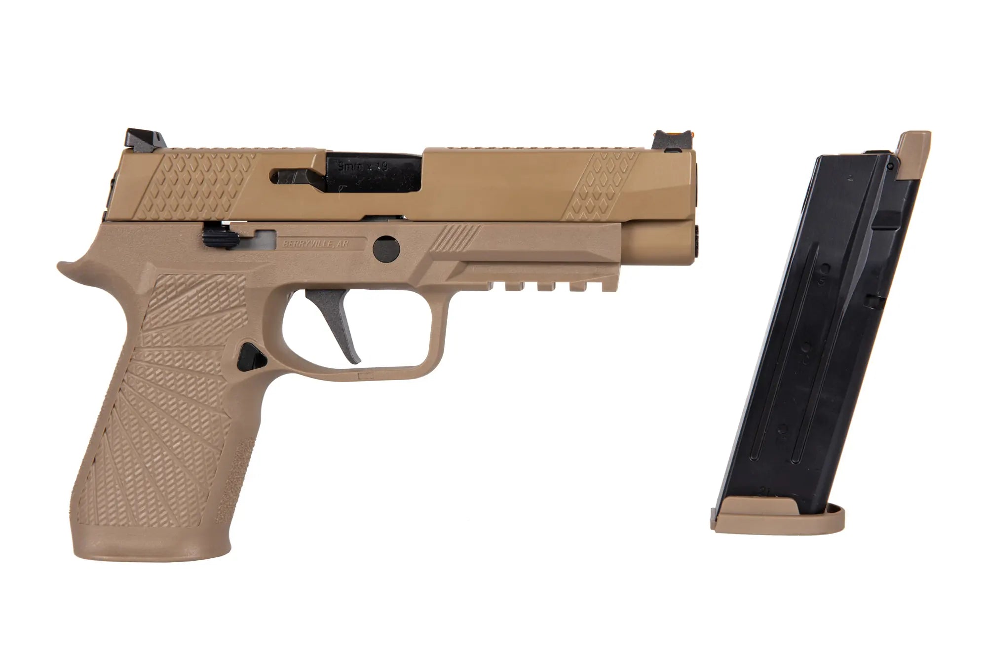 EU F17 GBB pistol TAN