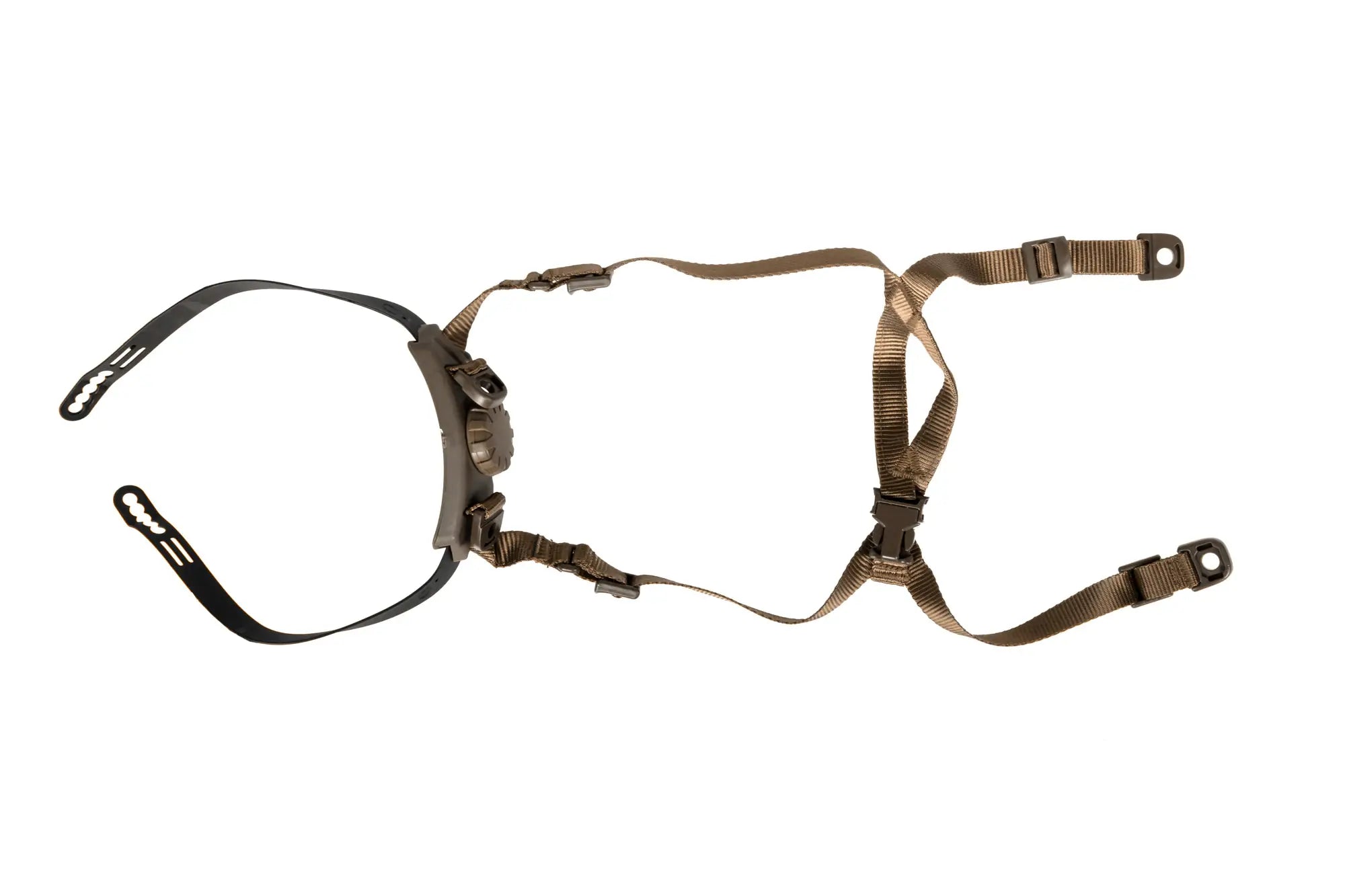 Facemask and suspension for helmet - Tan