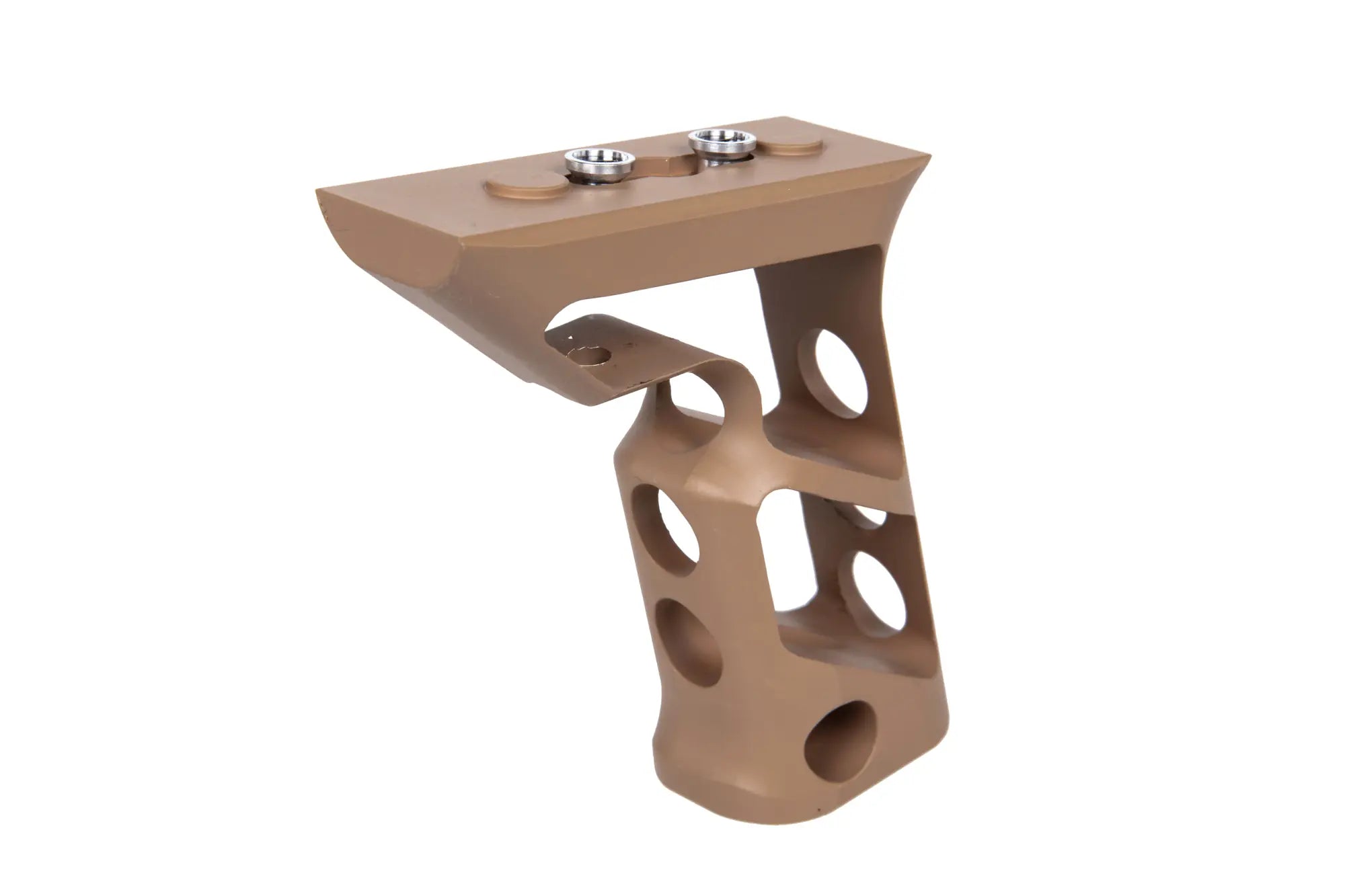 CNC angle grip on Keymod Tan