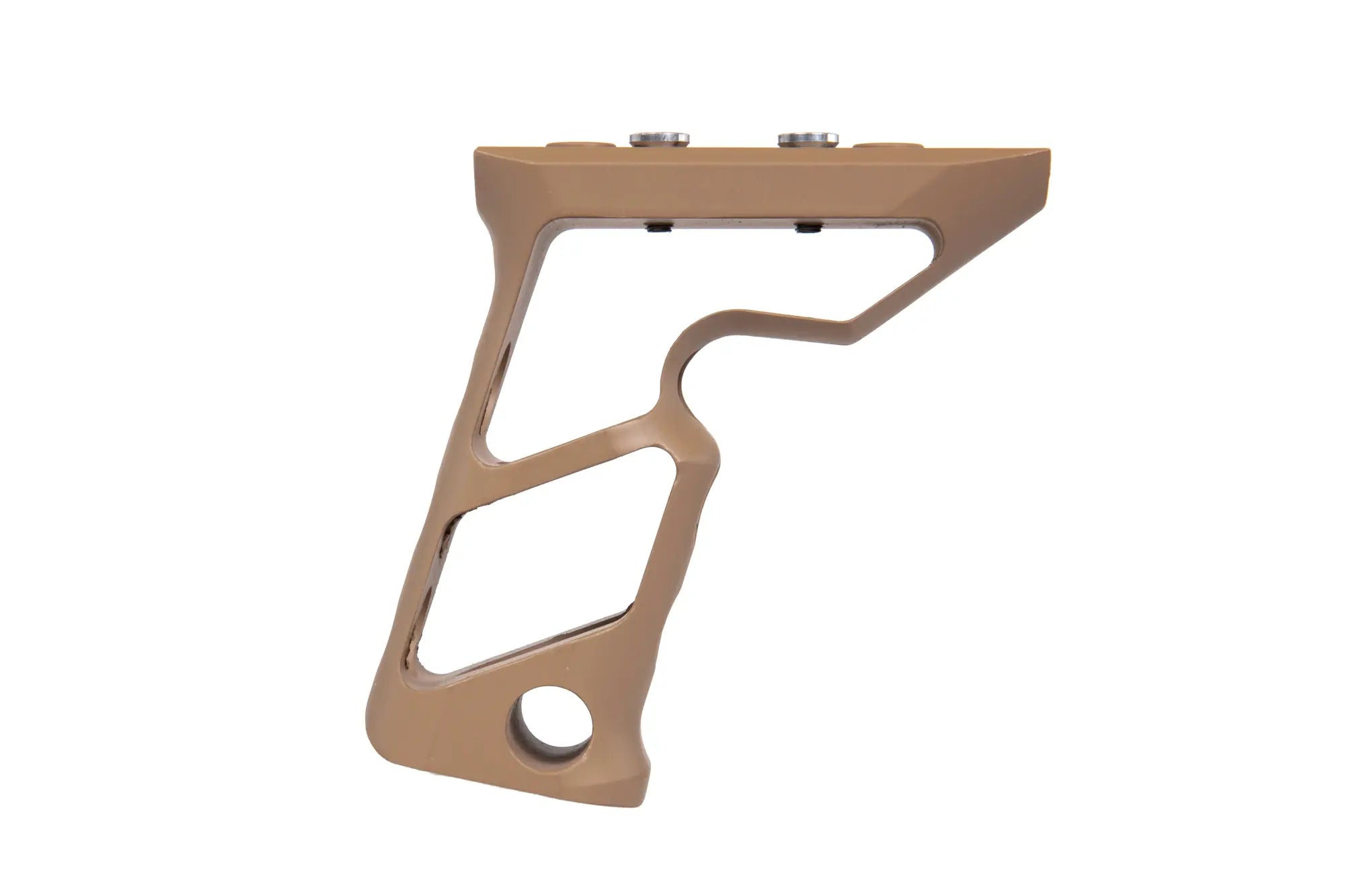 CNC angle grip on Keymod Tan-2