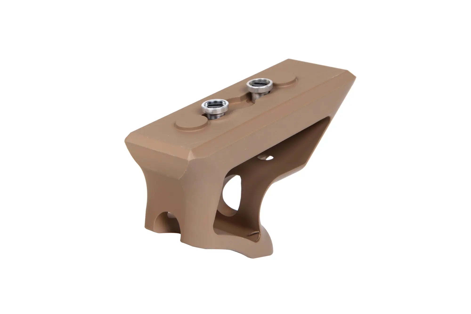 Short CNC angle grip on Keymod Tan-1