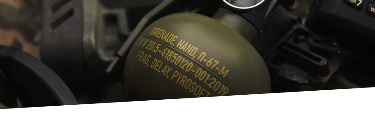 Pyrosoft grenades for airsoft