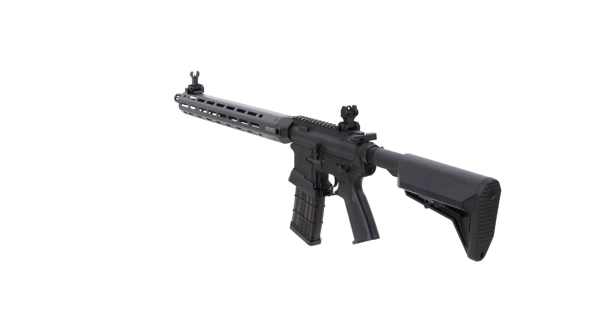 King Arms x Lancer Systems airsoft Carbine L15 LCH7 15" Real Carbon Black