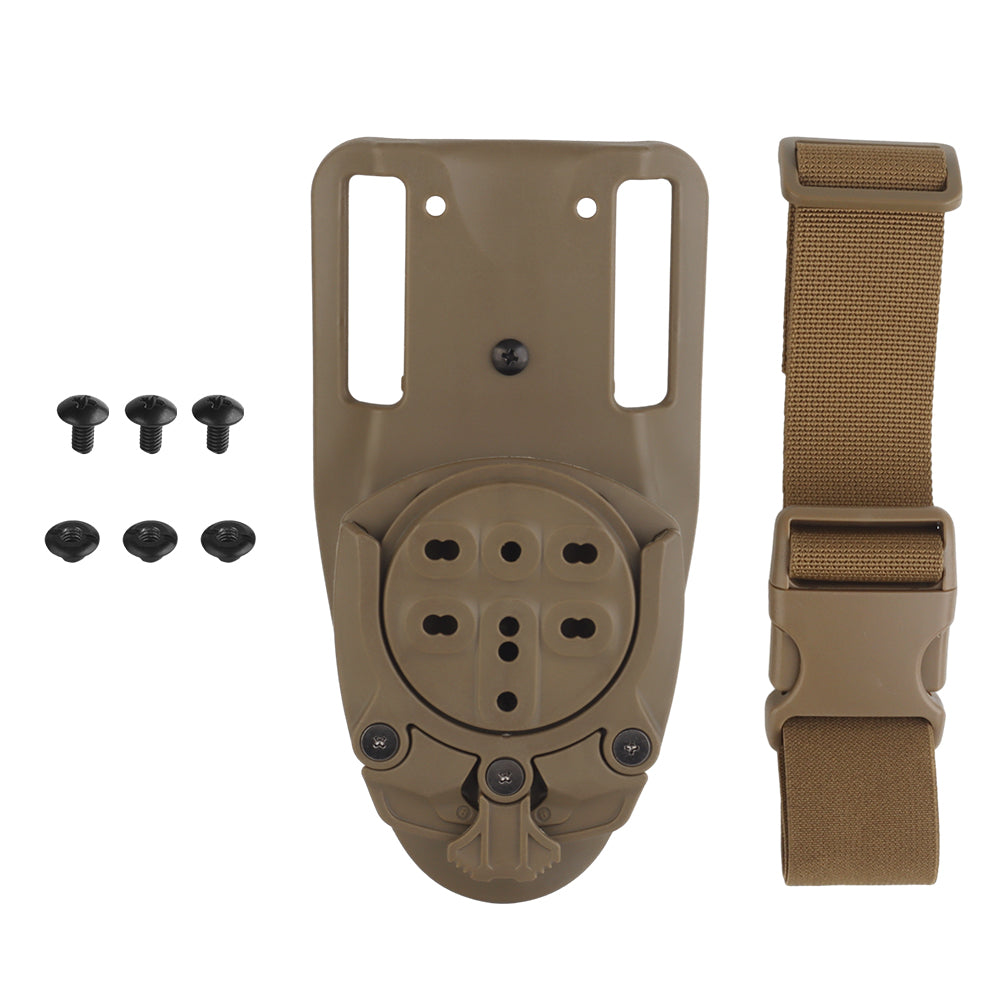 Wosport 360-degree universal tactical holster adapter with belt attachment GB-ACC-22 Tan