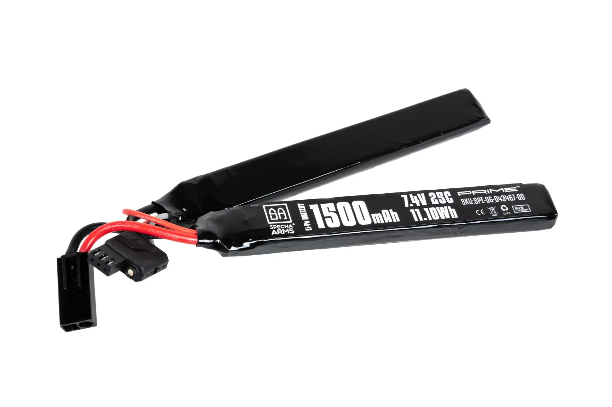 Akumulator Li-Po Specna Arms x Gens Ace 1500 mAh 25C 2-modułowy 2S1P 7.4V Tamiya mini G-Tech