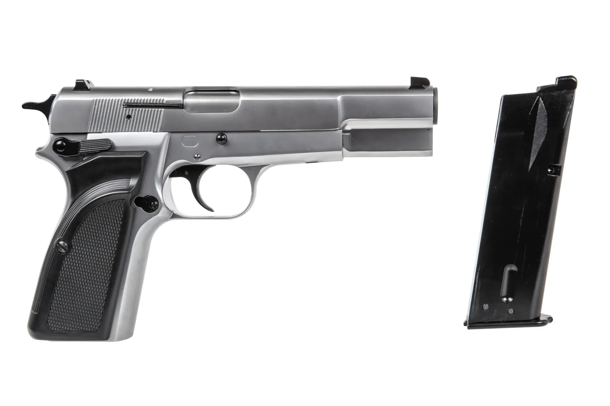 EC Browning Hi Power MK III pistol replica - Silver