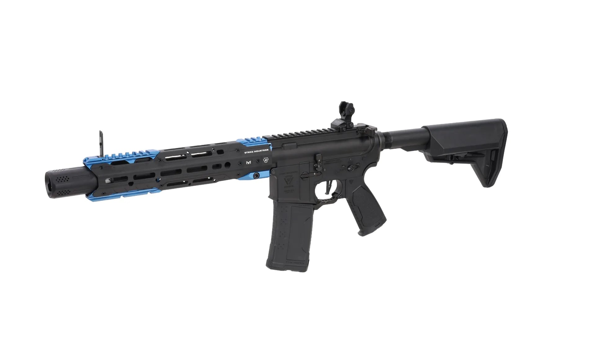 King Arms x Strike Industries Sentinel GRIDLOK® 11" Aster SE ETU Black/Blue airsoft Carbine-1