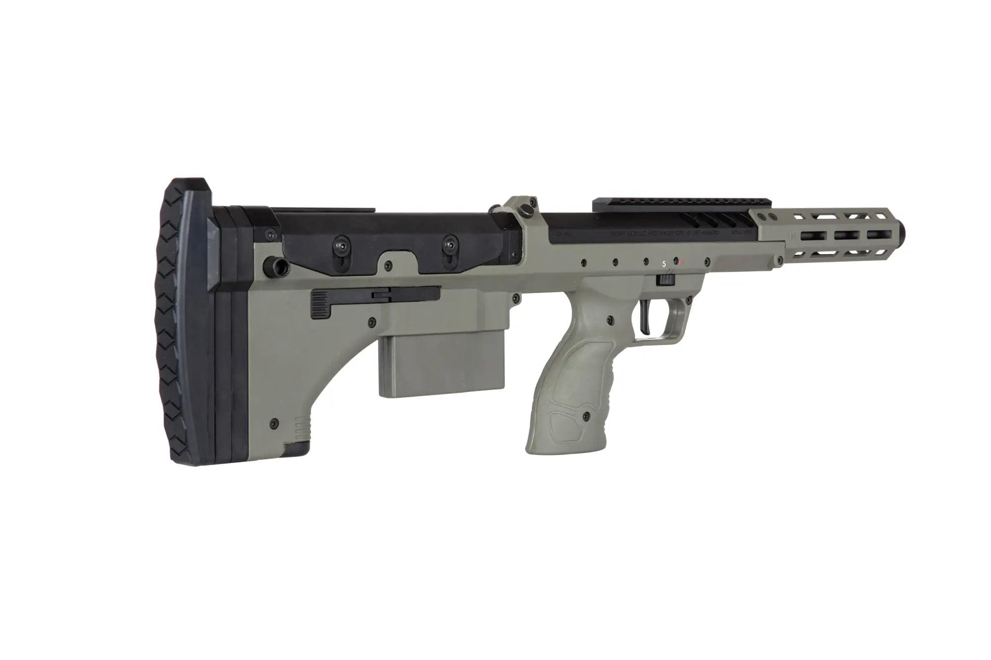 Desert Tech SRS-A2/pim/M2 Sport 16" sniper airsoft rifle (left-handed) Olive