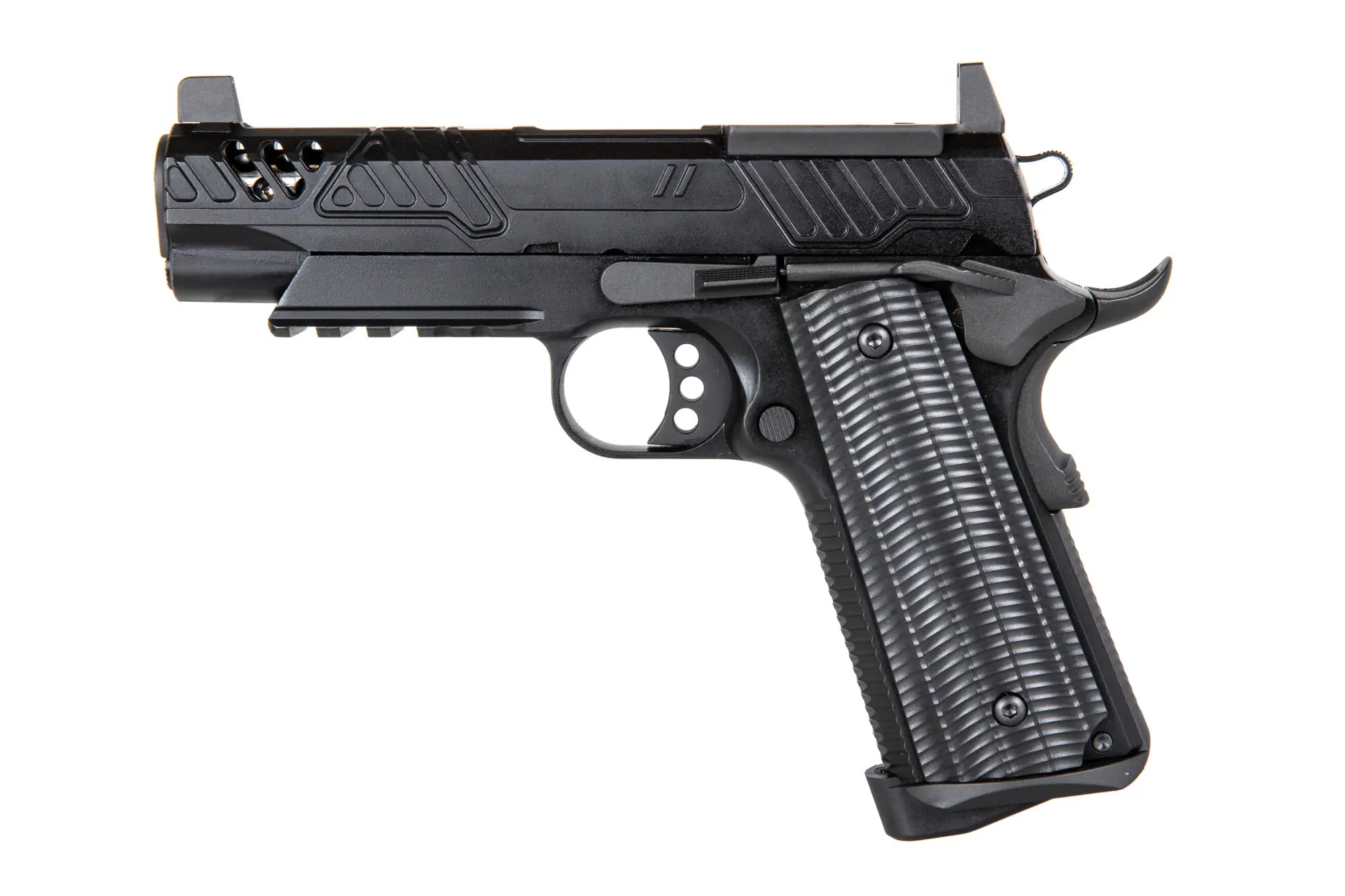 ASG PTS ZEV ED-Brown 1911 pistol (Standard Version) Black-1