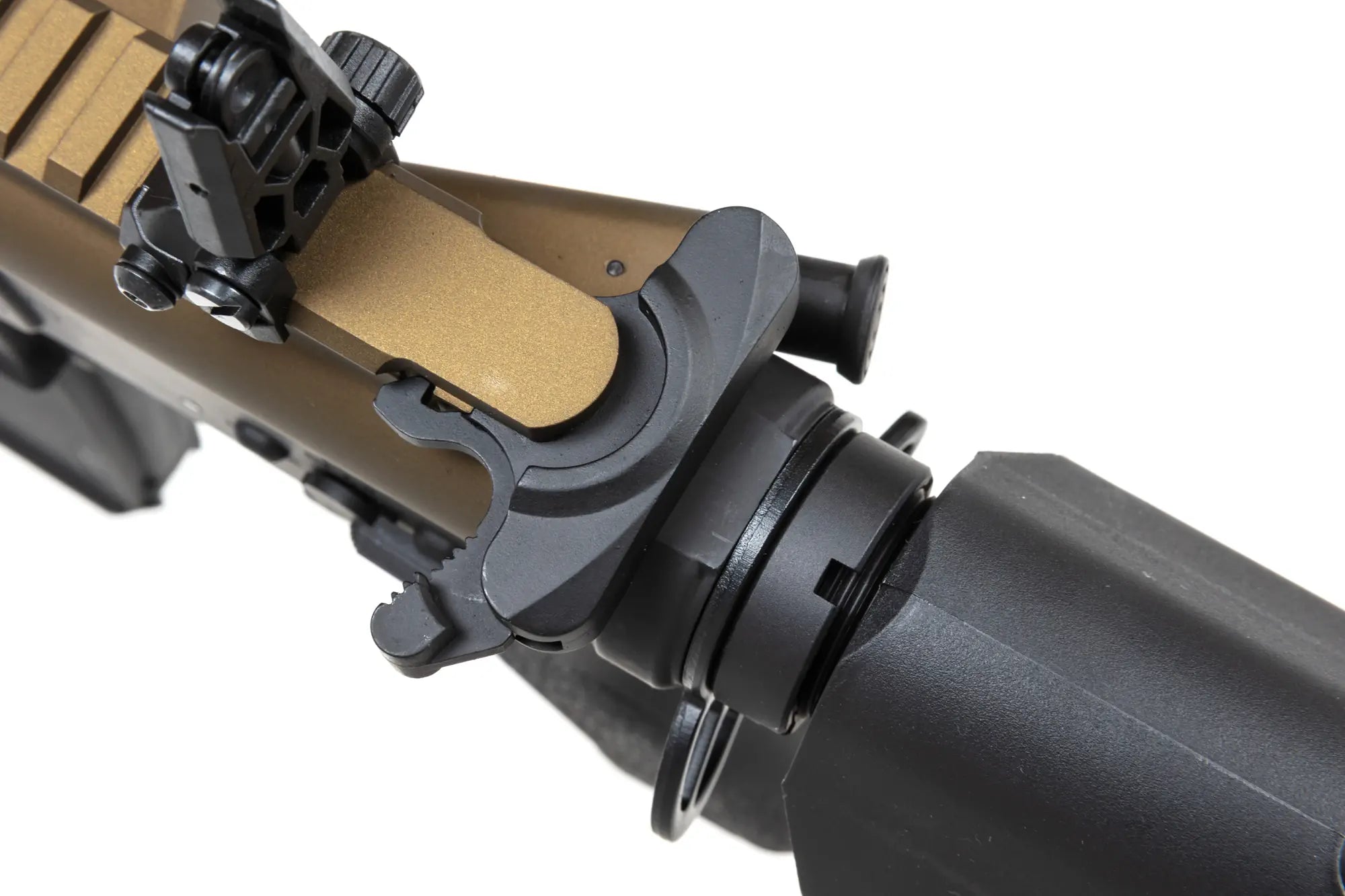 RRA SA-E24 HAL ETU Chaos Bronze Airsoft Replica with orange flash hider