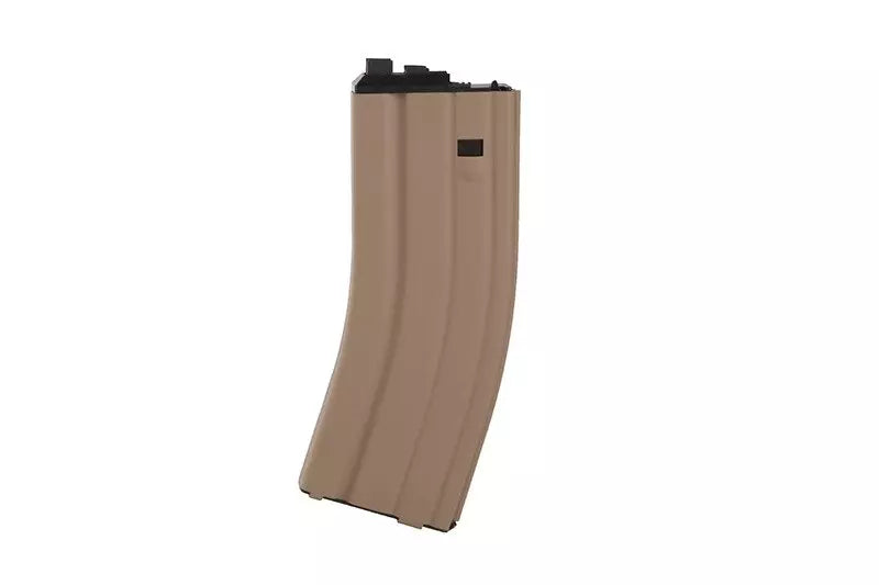 30+2rnds. Real-cap Gas magazine for WE M4/SCAR Open Bolt replica - tan-1