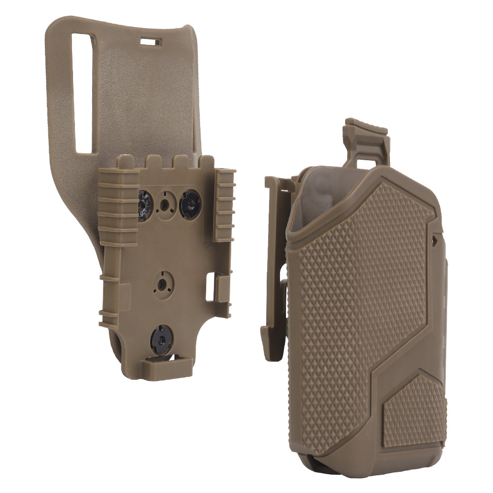 Wosport universal holster for pistols with X300A flashlight GB-81 Tan