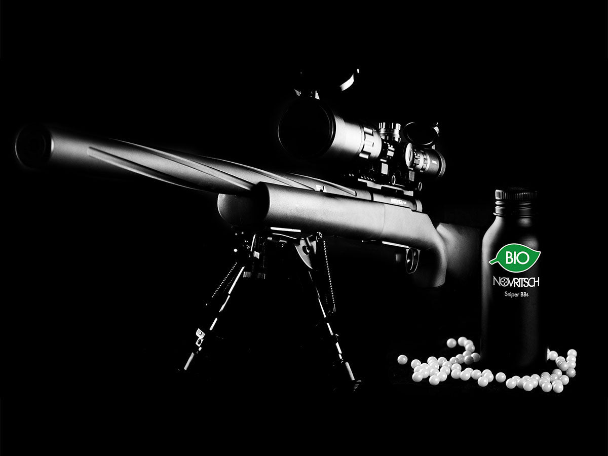 Novritsch SNIPER BBs Premium BIO Pellets 0.36g, 530 BBs - White