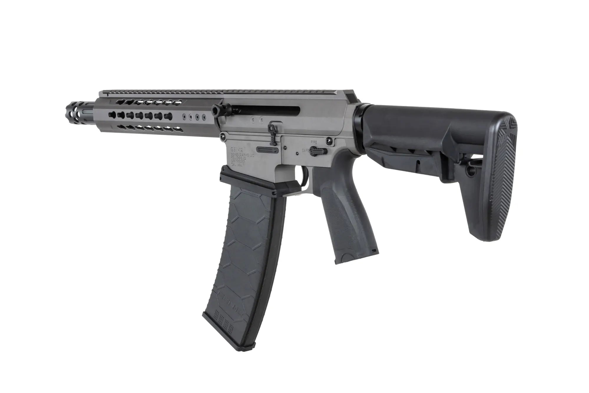 Genesis Arms Gen-12 Kestrel ETU Grey airsoft Double Bell TTI Shotgun-1