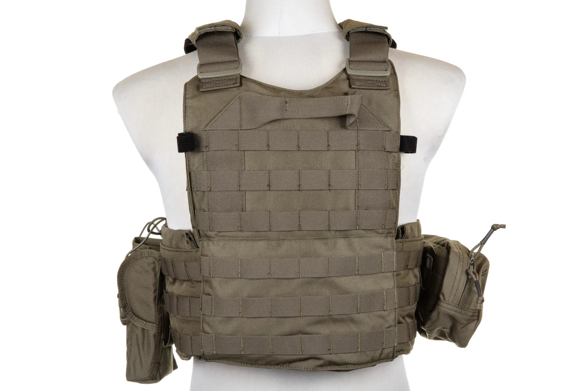 Emerson Gear 6094A Style Plate Carrier waistcoat with Ranger Green cargo kit
