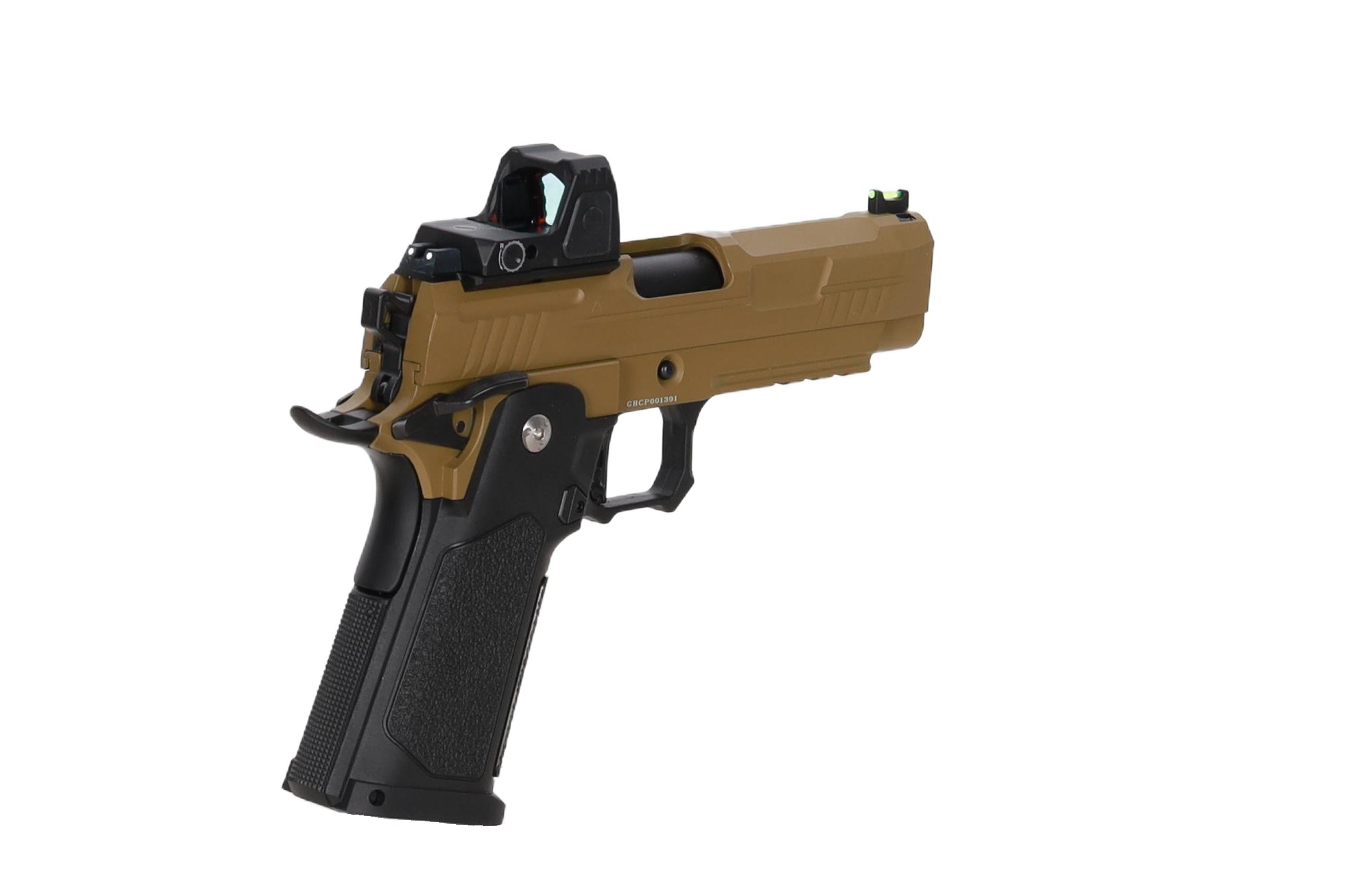 Vanguard 4.3" Hi-Capa GBB + red dot sight Half-Tan