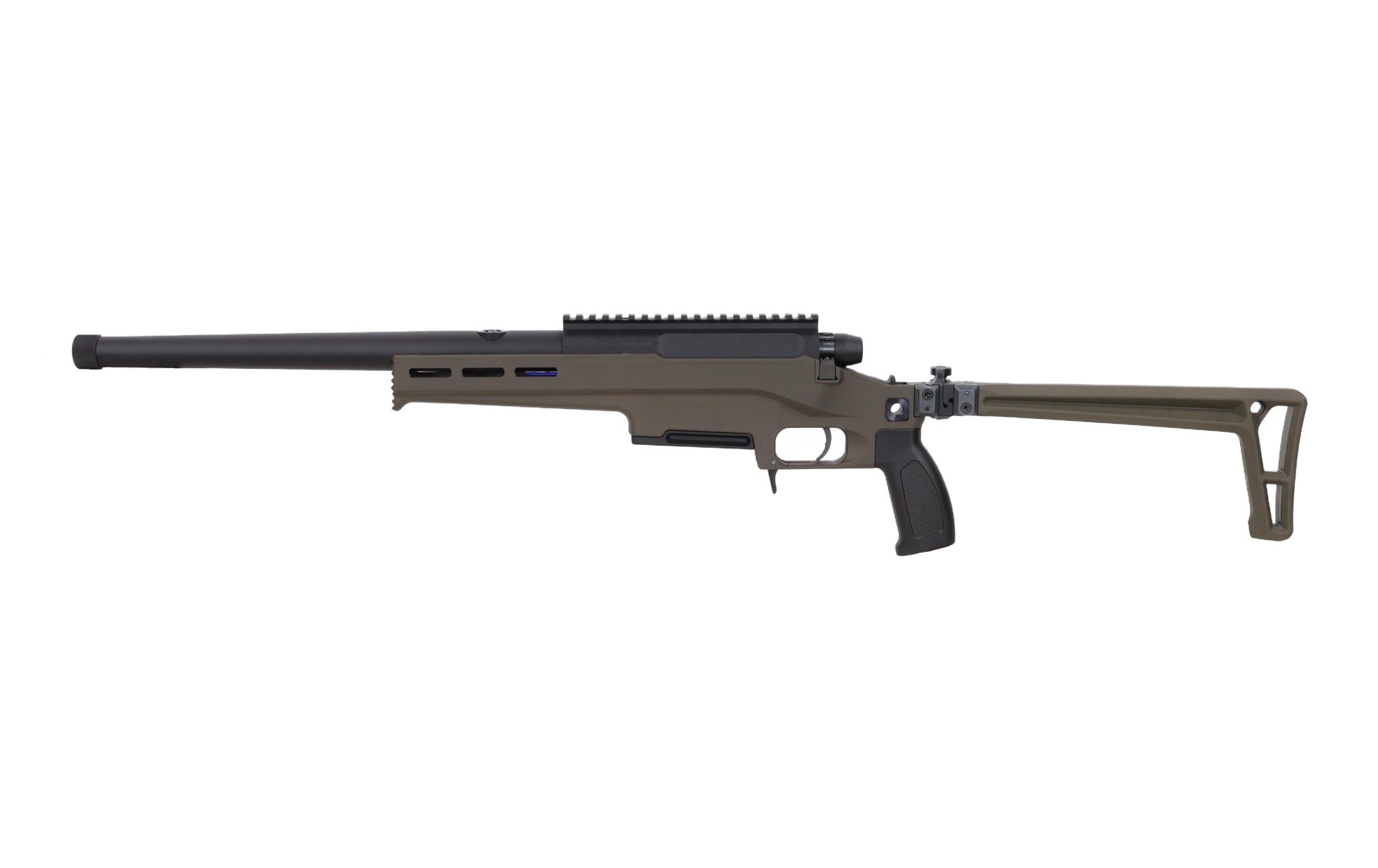 Silverback TAC-41LL-S Bolt-Action Sniper Rifle Folding Stock - Olive-2