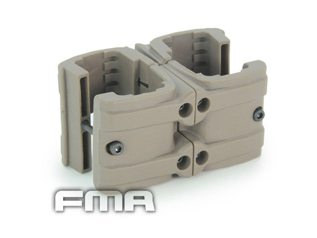 FMA MP7 Adjustable Magazine Double Clip - Tan
