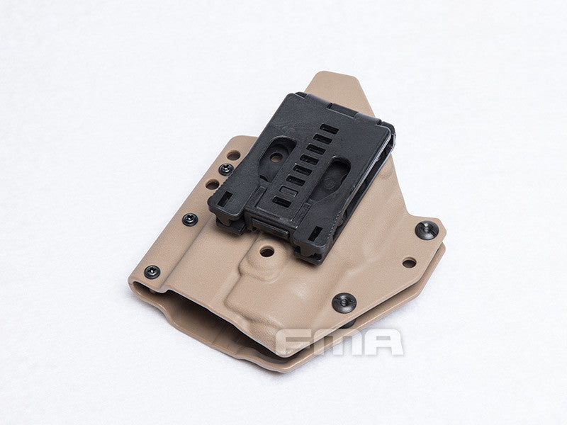 FMA Low Kydex Holster (G-Series with Flashlight ALPC), Right Hand - Tan