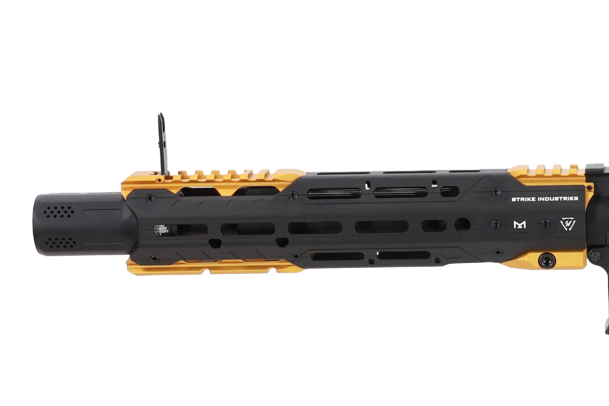King Arms x Strike Industries Sentinel GRIDLOK® 11" Aster SE ETU Black and Gold airsoft Carbine-4