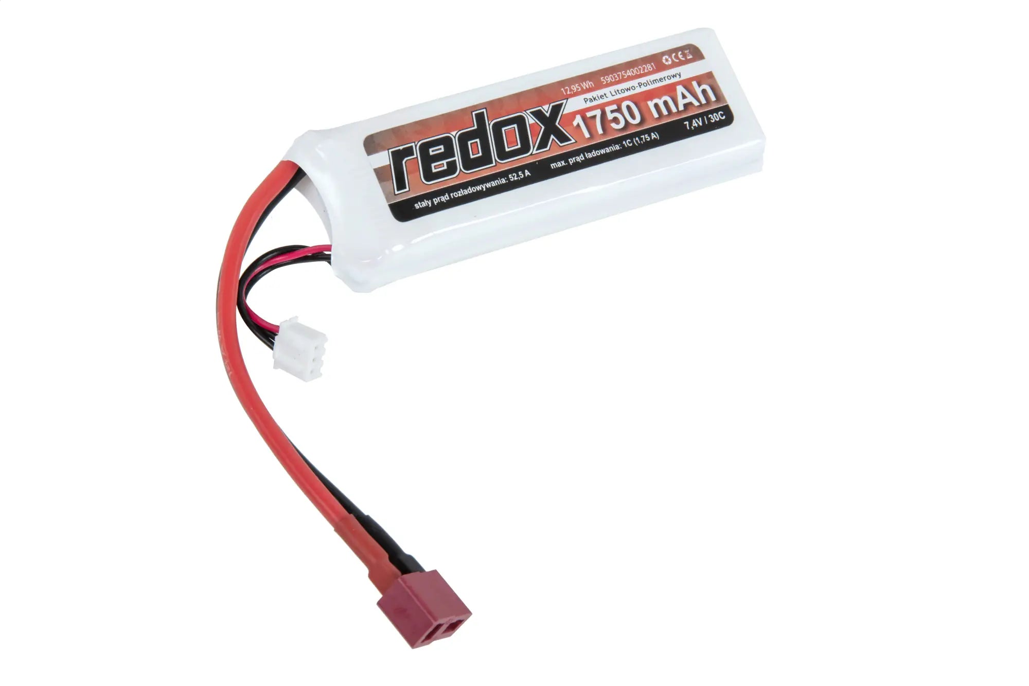 Li-Po Redox 1750 mAh 7.4 30C SC Dean battery