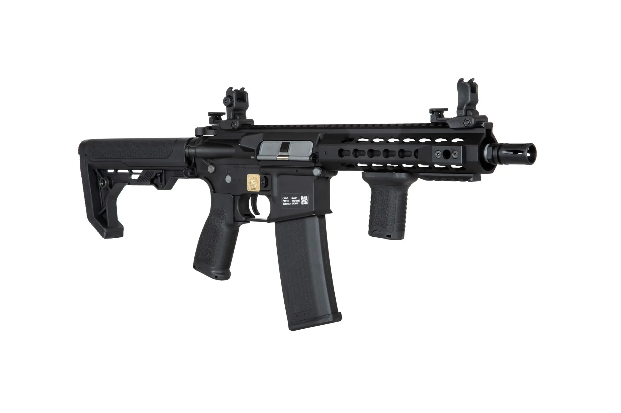 Specna Arms SA-E08 EDGE™ Kestrel™ ETU 1.14 J Light Ops Stock airsoft rifle Black-1