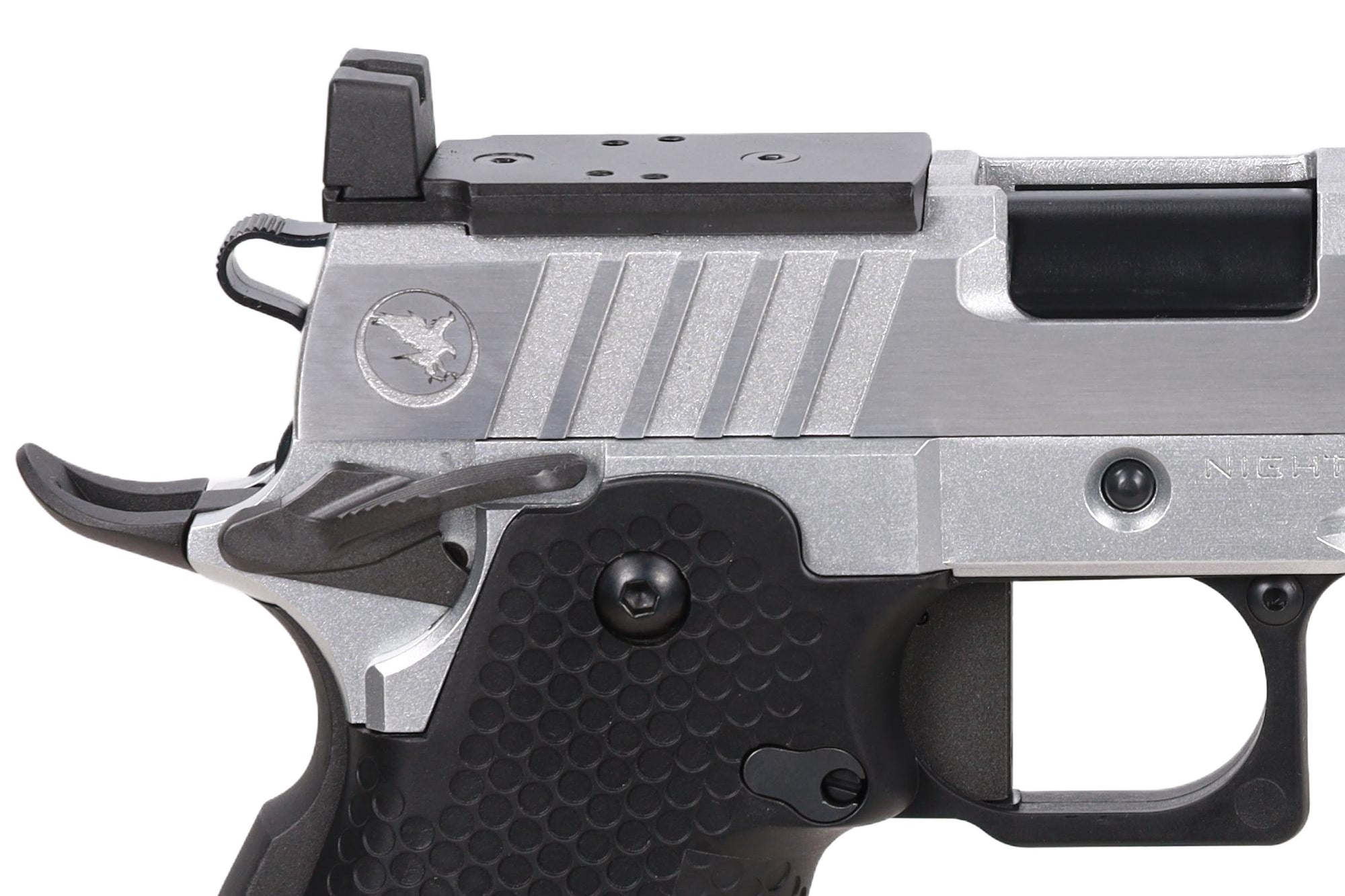 RWA Nighthawk Custom BDS9 GBB Pistol Optics Ready – Silver-1