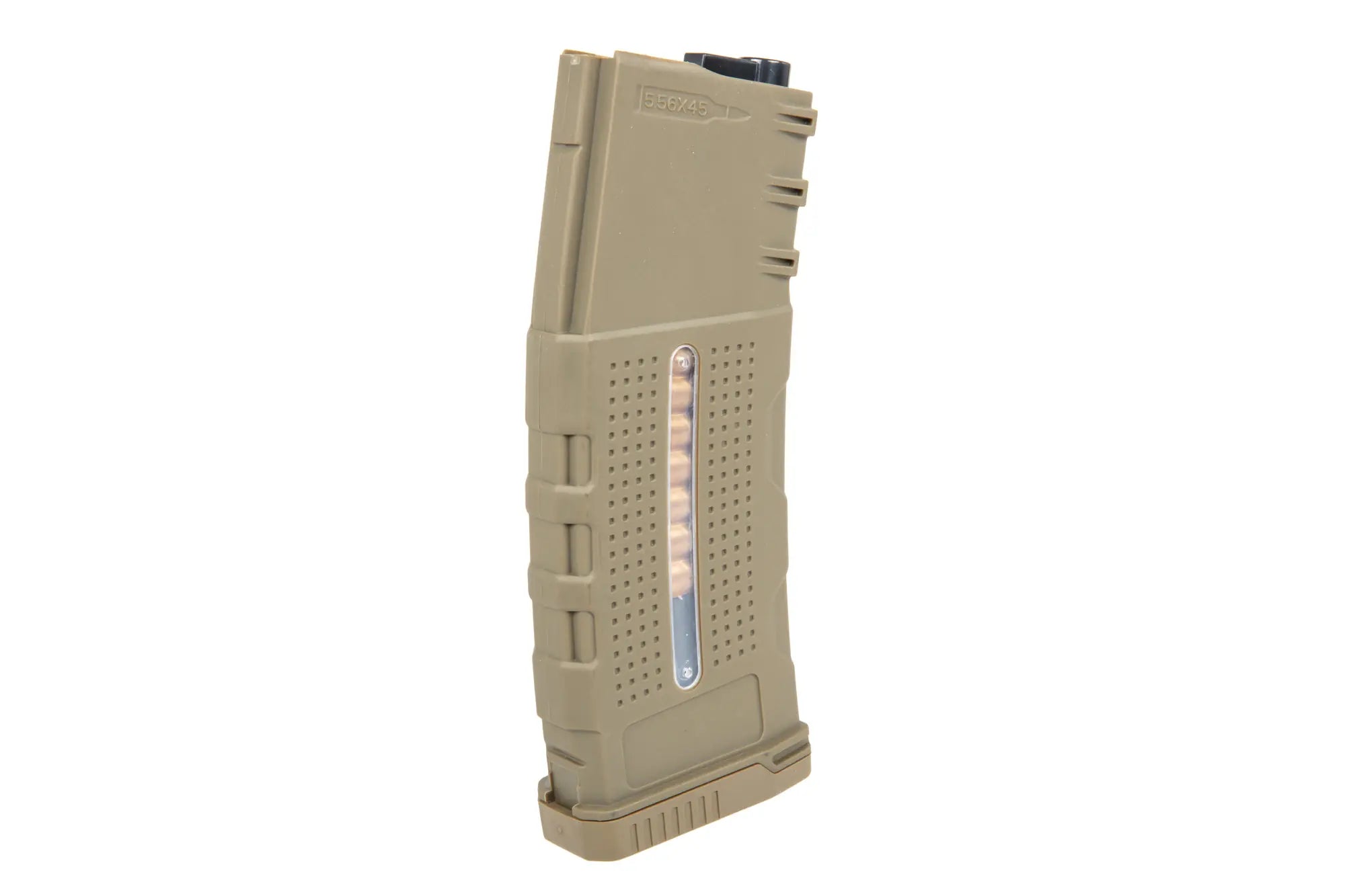 Polymer Mid-Cap Magazine for 150 Tornado BBs with dummy cartridges for M4/M16 Tan replicas-1