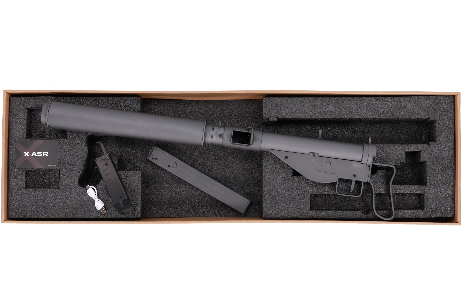 Specna Arms Sten MK.II(S) Command Grip RETRO AEG submachine gun (X-ASR/Tracer)-2