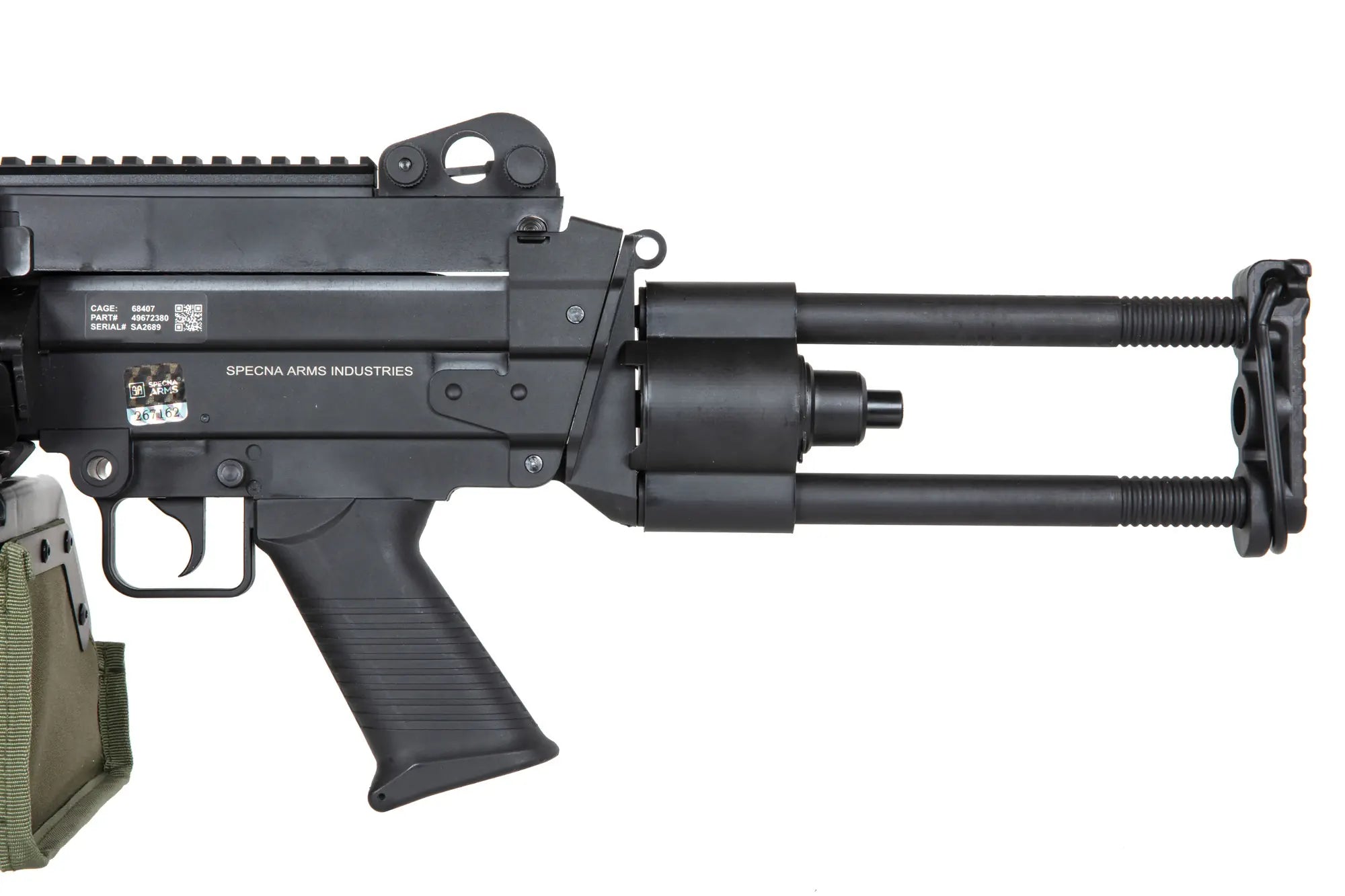 airsoft Specna Arms SA-F249 PARA FLEX™ GATE X-ASR™ Machine Gun Black-1