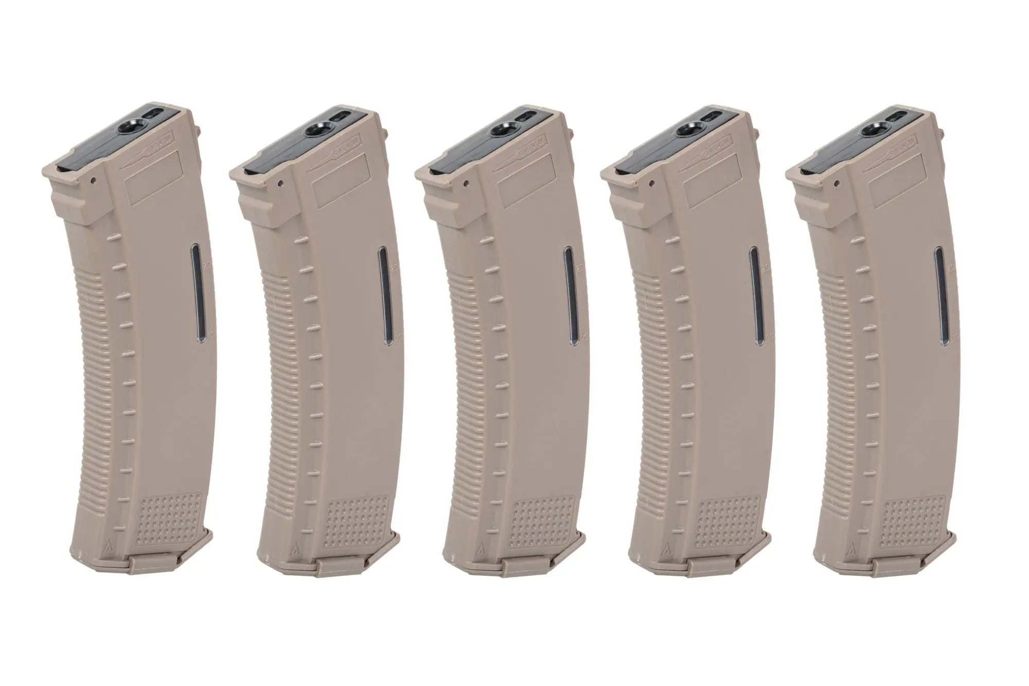 5 X AK12 Mid-Cap 130/30 BB magazines FDE