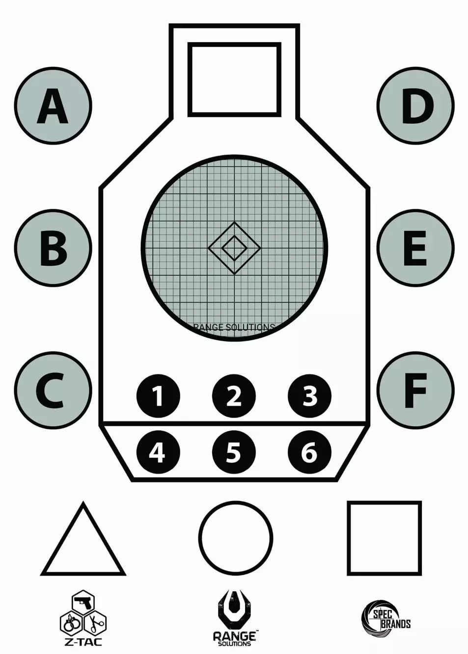 Aim Small Shooting Targets - 500 pcs