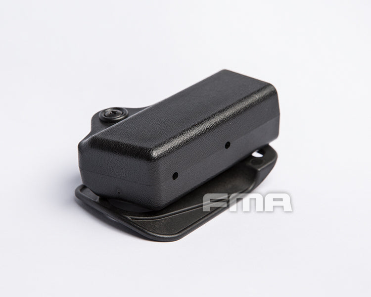 FMA Pistol Magazine Pouch 9mm Luger - Black, Durable Plastic