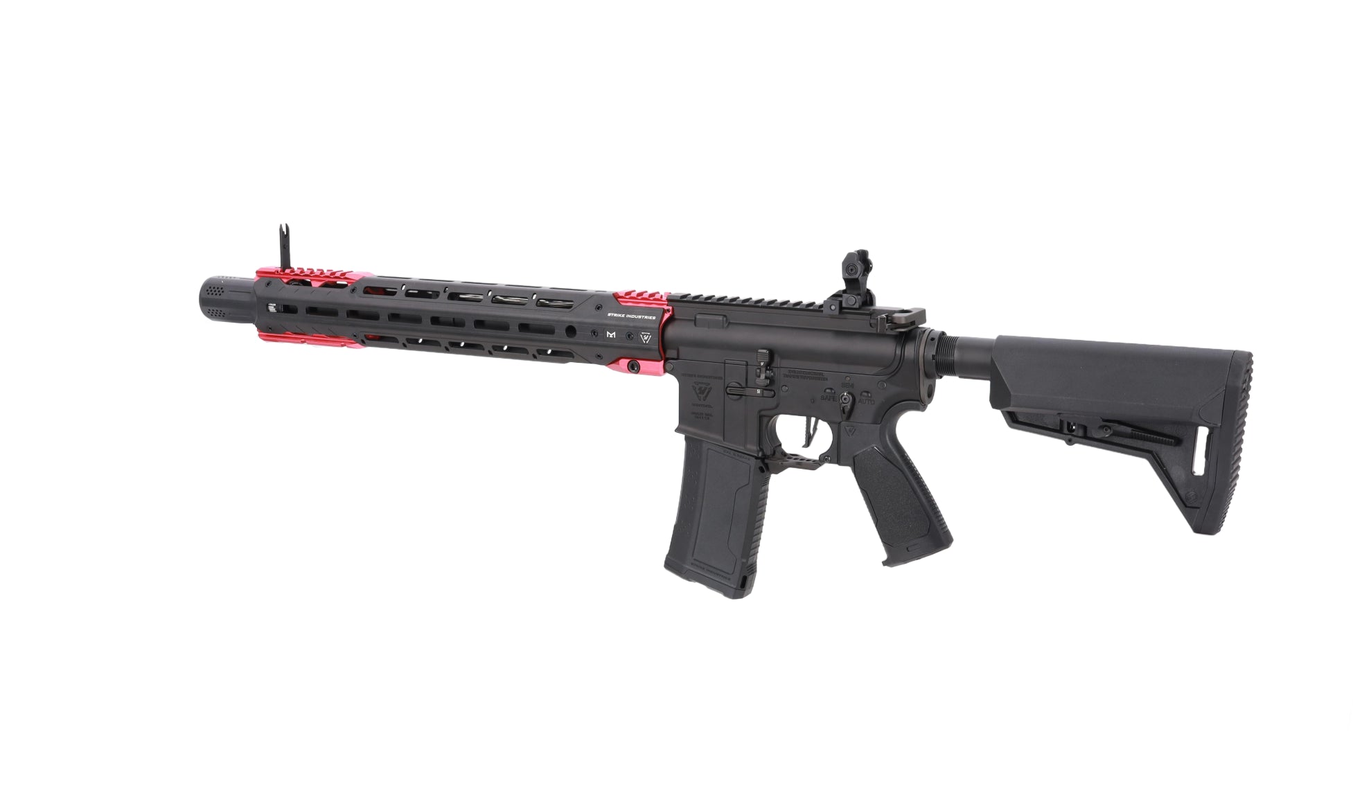 King Arms x Strike Industries Sentinel GRIDLOK® 15" Aster SE ETU Black and Red airsoft Carbine-2