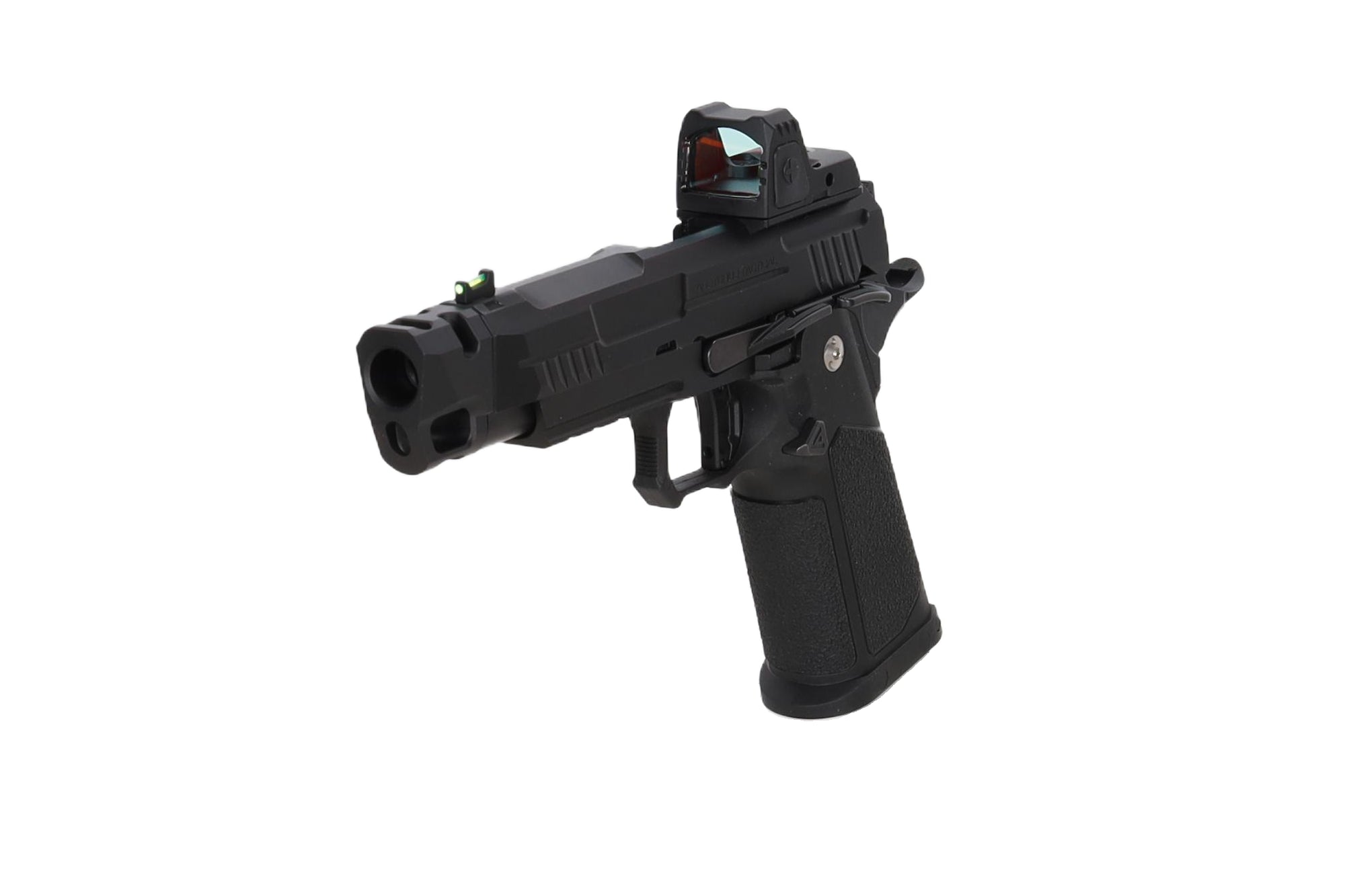 Vanguard 4.3" Hi-Capa GBB + red dot + compensator Black