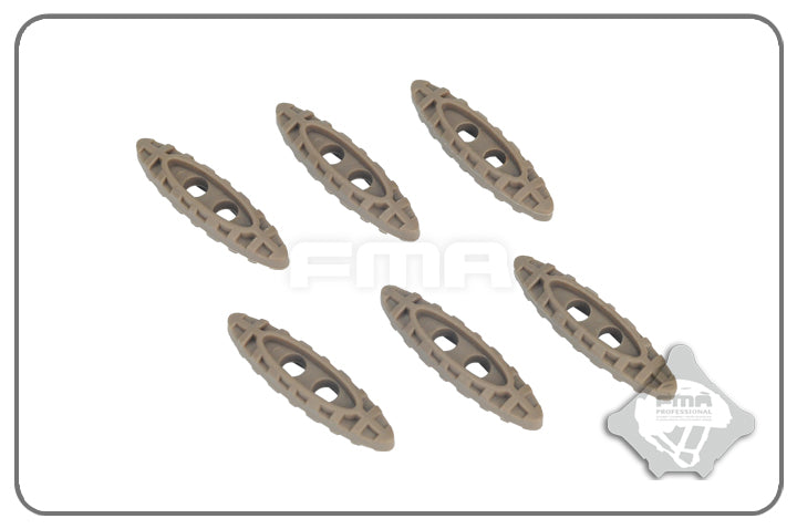 FMA Nylon Drawcord Puller Lock, 6 pcs - Tan